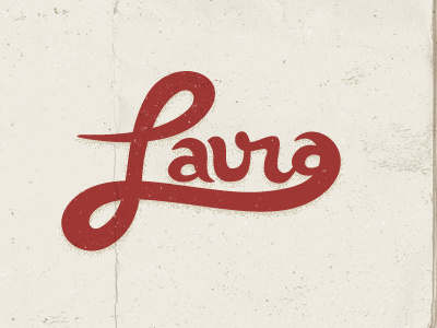Laura Logo final finished laura lettering type typography