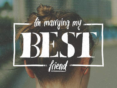 My Best Friend best friend hand drawn lettering type typography