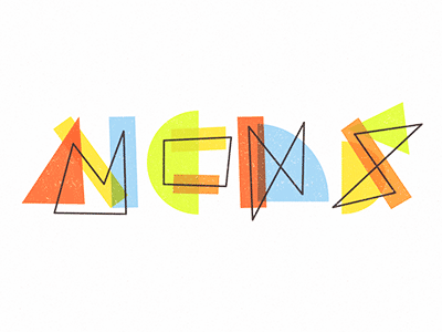What Does This Say? [Gif] angular bold color colour geometric minimal shapes texture typography