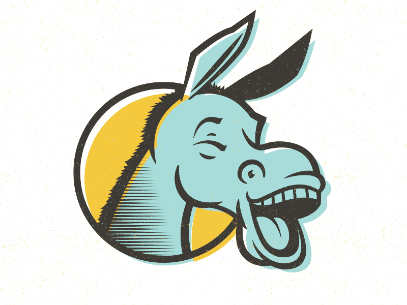 [GIF] Logotype & Symbol concept donkey gif logo logotype revision symbol type typography