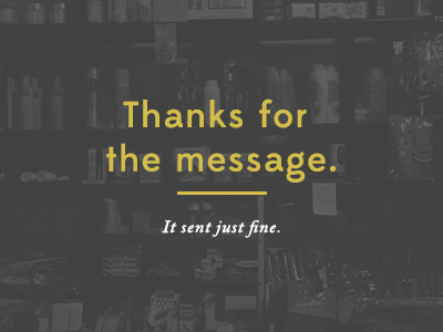 Thanks for the Message confirmation edmondsans message text thanks type typography