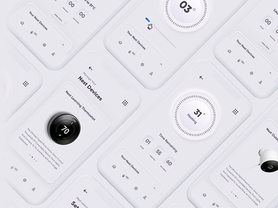 Nest Smart Home Devices App Concept