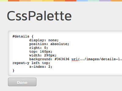 CssPalette css palette