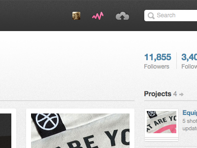 Dribbble Activity activity dribbble notifications