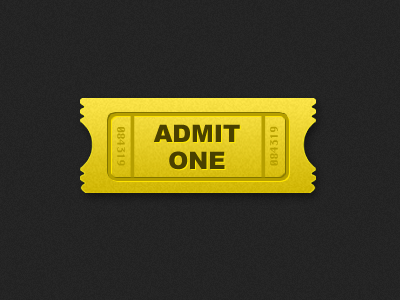 Ticket by Jordan Singer on Dribbble