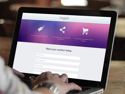 Haggle app haggle purple web