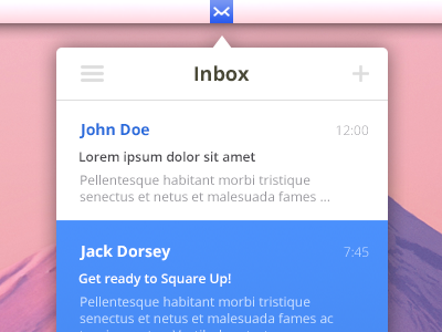 Inbox app bar email icon inbox mac mail menu taskbar