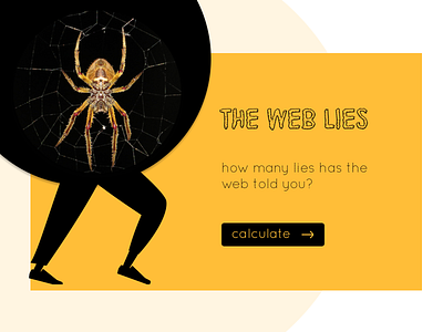 The Web Lies design minimal spookychallenge spookychallenge ui