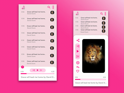 Music Player UI design #DailyUI 010