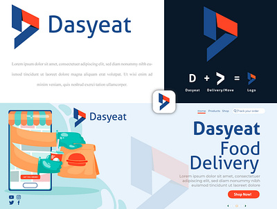 Dasyeat Logo Branding abstract brand design brand identity delivery design exo graphic design illustration logo logo design logotype package parcel post