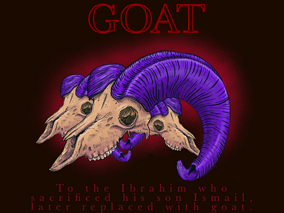 Goat skull