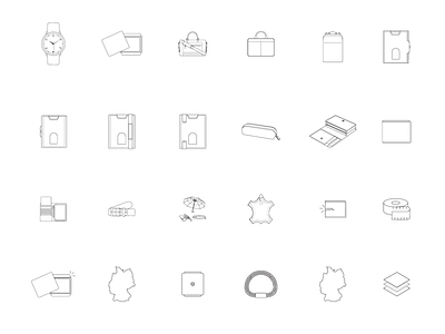 Vonhasen - Icons set for website branding icon icon designer icon designs icon line art icon out line icon set ui web