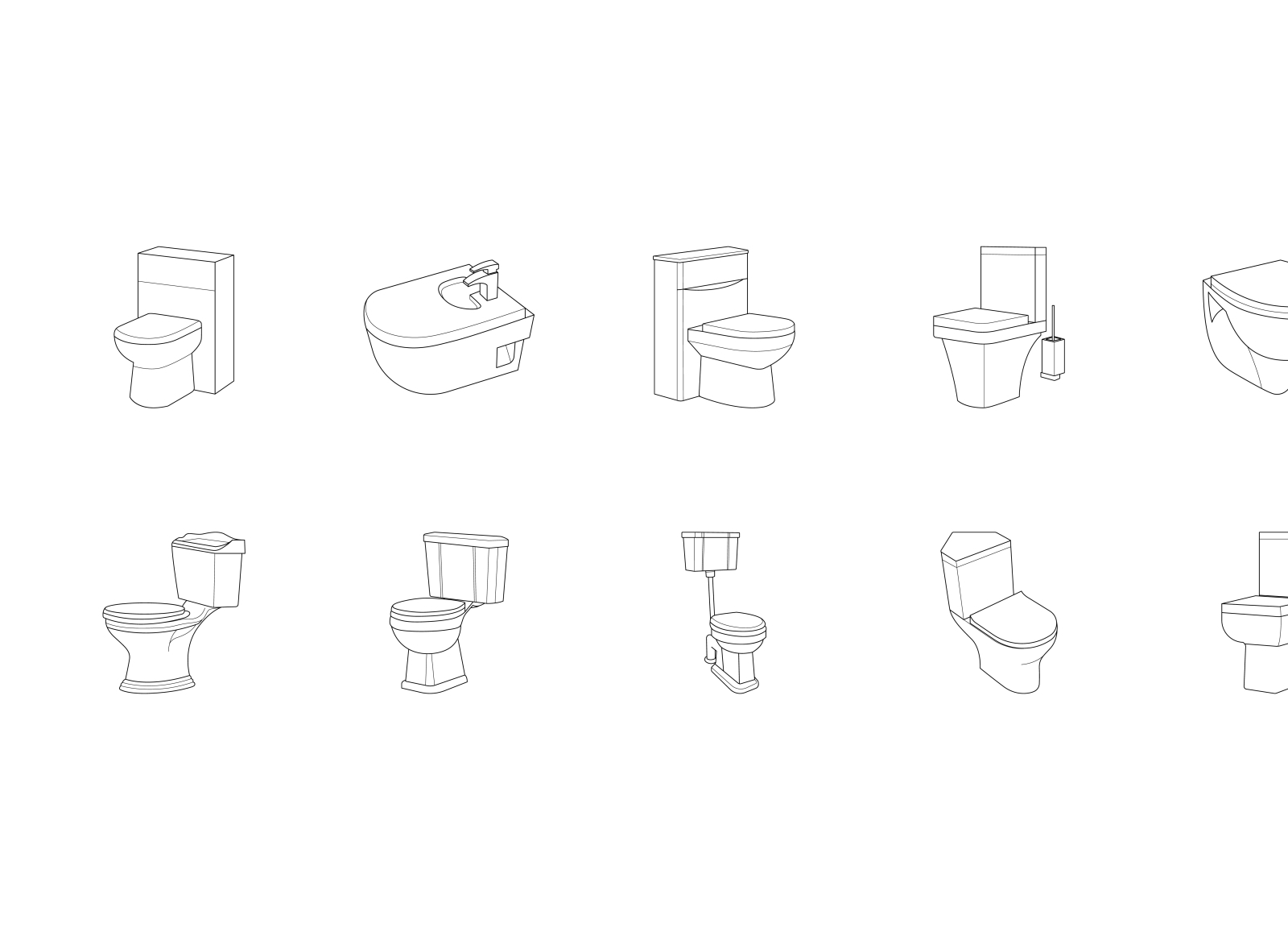 Toilet icon set by Rohdi Biizul Mujib on Dribbble