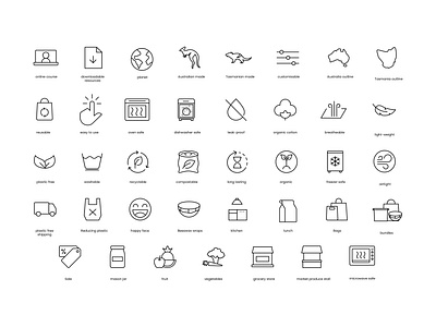 Packaging icon set