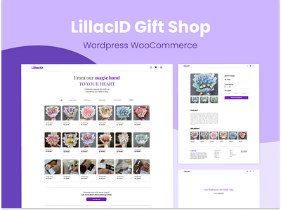 LillacID Gift Shop Wordpress Woocommerce gift shop icon designer mobile design ui ux design ux designer web design woocomerce wordpress