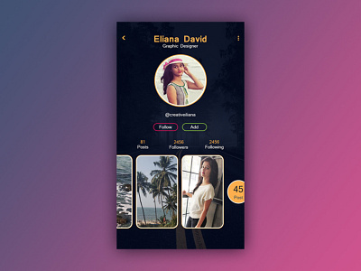 User Profile @daily ui