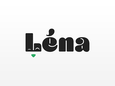 Léna branding chien croquette design dog icon illustration illustrator logo typography vector