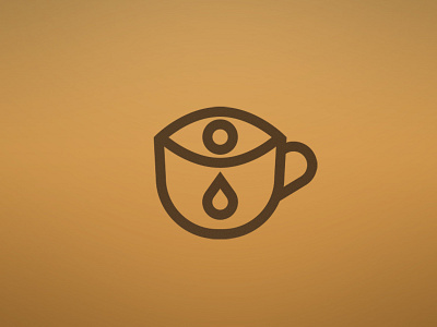 Depresso branding coffee coffee cup design eye icon logo minimalist minimalist logo tear teardrop vector