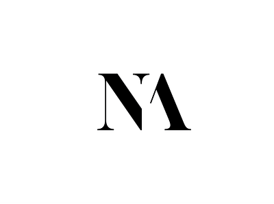 NA Monogram branding design icon identity letter lettermark logo logo design logomark logotype monogram symbol typography