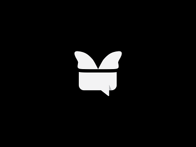 Halltalk app branding bubble butterfly identity logo logo design logotype media monogram social talk