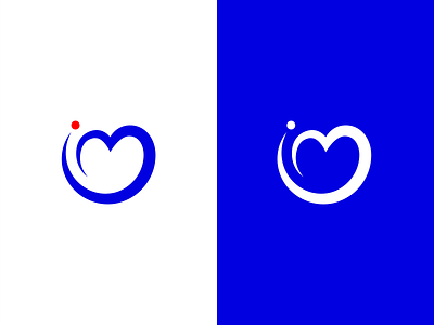 ImageMats branding heart i identity lettermark logo logotype m minimal monogram simple typography