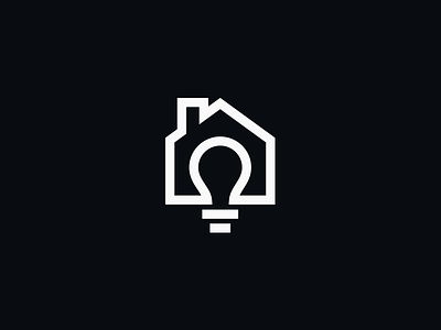 House Ideas branding house icon identity light bulb logo logo design logomark logotype monogram real estate symbol