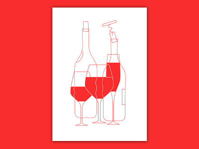 Wine design drink glass illustration red vector wine