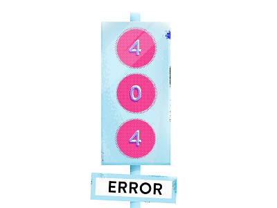 Error 404 design error 404 illustration road sign traffic light vector