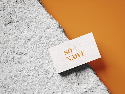 SO NAIVE branding design illustration line art logo naive orange vector