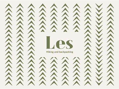 Les (hiking and backpacking) branding design forest green hiking and backpacking illustration logo vector woods