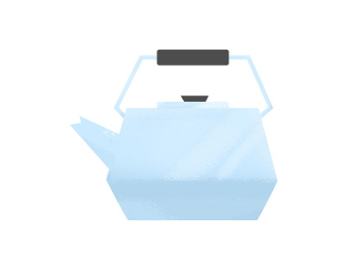 Kettle blue design illustration kettle vector
