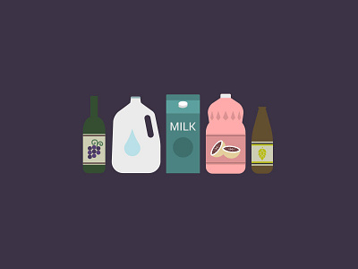 Beverage vessels beer bottle carton container drink icon icons jug juice milk vector wine