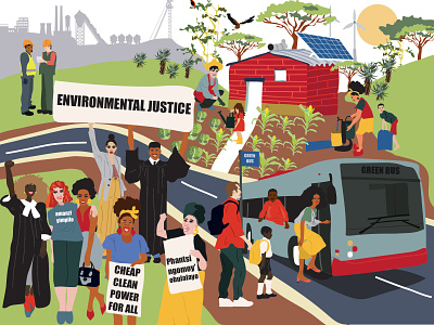 For the environment animation design ecofriendly environment graphicdesign illustration illustrator southafrica traditionalart vector