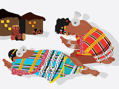 Venda people graphicdesign illustration southafrica traditionalart