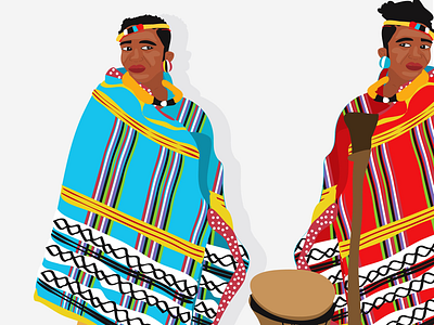 Venda women animation graphicdesign illustration illustrator southafrica traditionalart vector