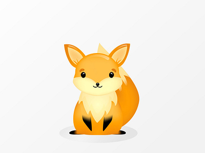 Happy Fox fox illustration vector