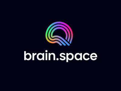 Brain Space branding design icon logo