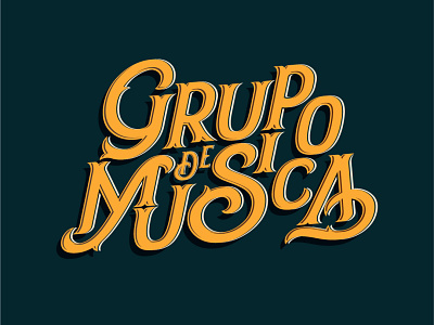 Music Group design logo typography