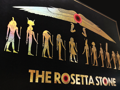 The Rosetta Stone InfoGraphic design egypt illustration infographic