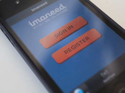 imaneed connect app iphone mobile ui user interface