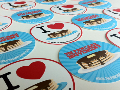 Sticker Rebound Contest heart i love pancakes pancake print stickers syrup the pancake movement