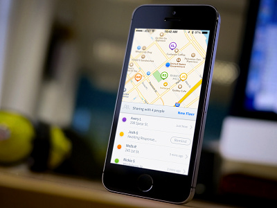 Flaer - iPhone UI animated ios7 map pins switch toggle ui user interface