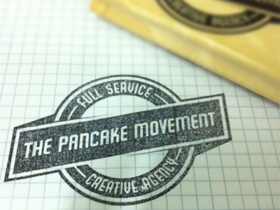 Stamp diner ink pancakes print retro stamp
