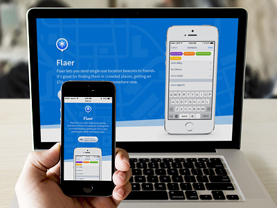 Flaer Marketing - Product Site marketing page product page ui user interface