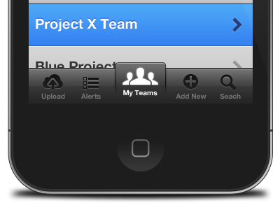 Coming Soon blue ios iphone mobile photoshop tab bar table view ui user interface