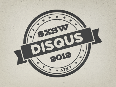 SXSW '12 Disqus Badge