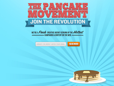 The Pancake Movement bright fun illustration pancakes