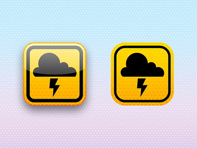 When in Rome cloud design flat flat design icon ios ios 7 iphone metal reflection reflective sign soapbox thunderstorm weather weather alert weather alert usa wwdc yellow