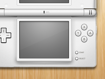 Nintendo DS Lite controller ds lite emulation illustration mac nintendo nintendo ds openemu video games white wood