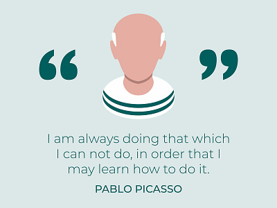 Pablo Picasso quote graphic abstract adobe illustrator artist creative inspirational minimal pentool picasso portrait portrait art quote